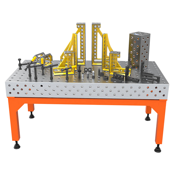 Three-dimensional flexible welding platform with strong versatility and reusability